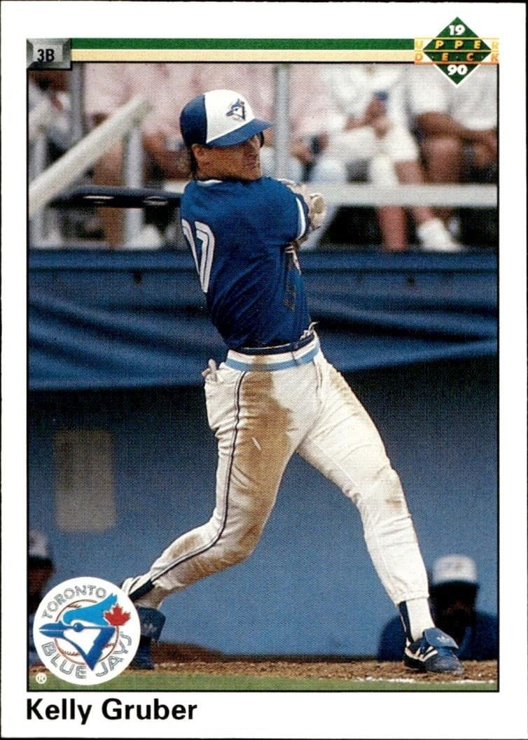 Kelly Gruber 1990 Upper Deck Kelly Gruber #111 baseball trading card front