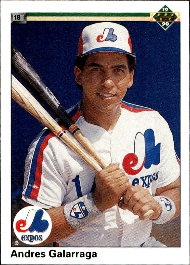 Andres Galarraga 1990 Upper Deck Andres Galarraga #356 baseball trading card front