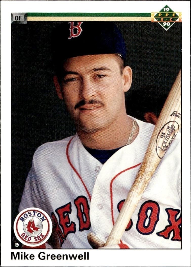 1990 Upper-Deck Mike Greenwell #354 trading card