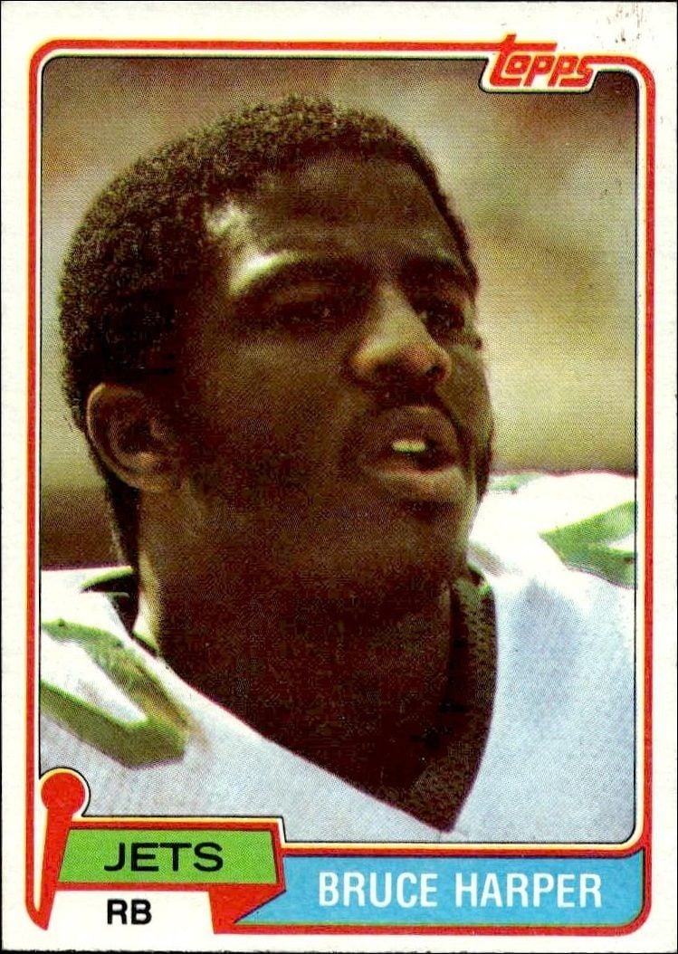 Bruce Harper 1981 Topps Bruce Harper #211 football trading card front