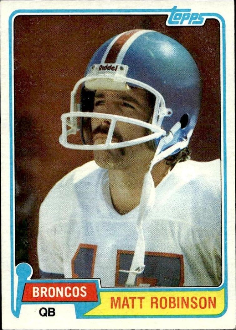 Matt Robinson 1981 Topps Matt Robinson #223 football trading card front