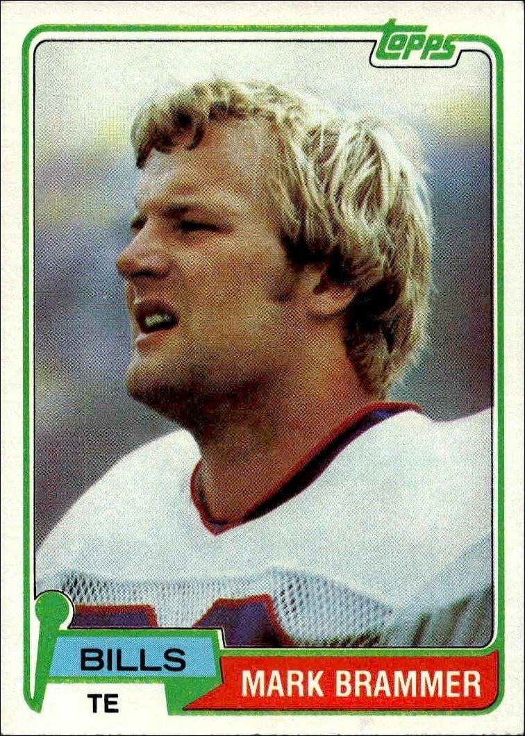 Mark Brammer 1981 Topps Mark Brammer #283 football trading card front