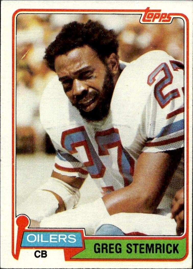 Greg Stemrick 1981 Topps Greg Stemrick #123 football trading card front