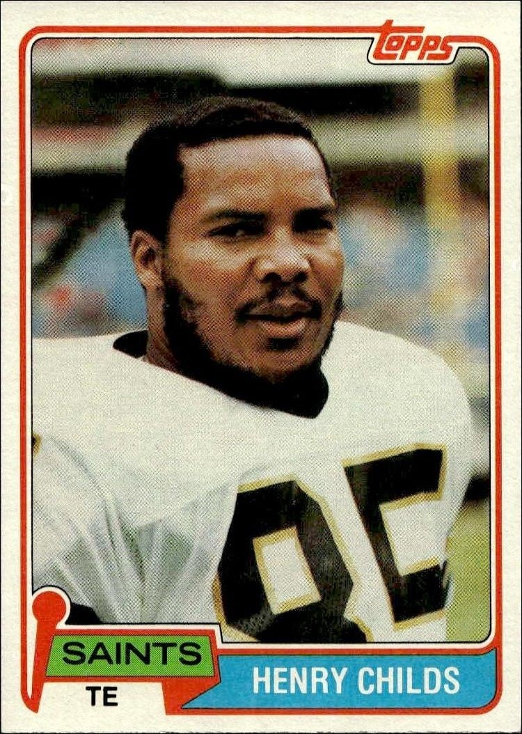 Henry Childs 1981 Topps Henry Childs #126 football trading card front