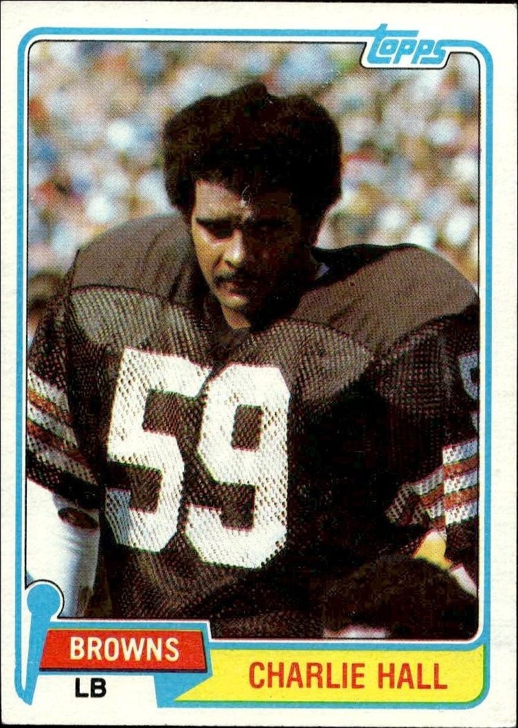 Charlie Hall 1981 Topps Charlie Hall #89 football trading card front