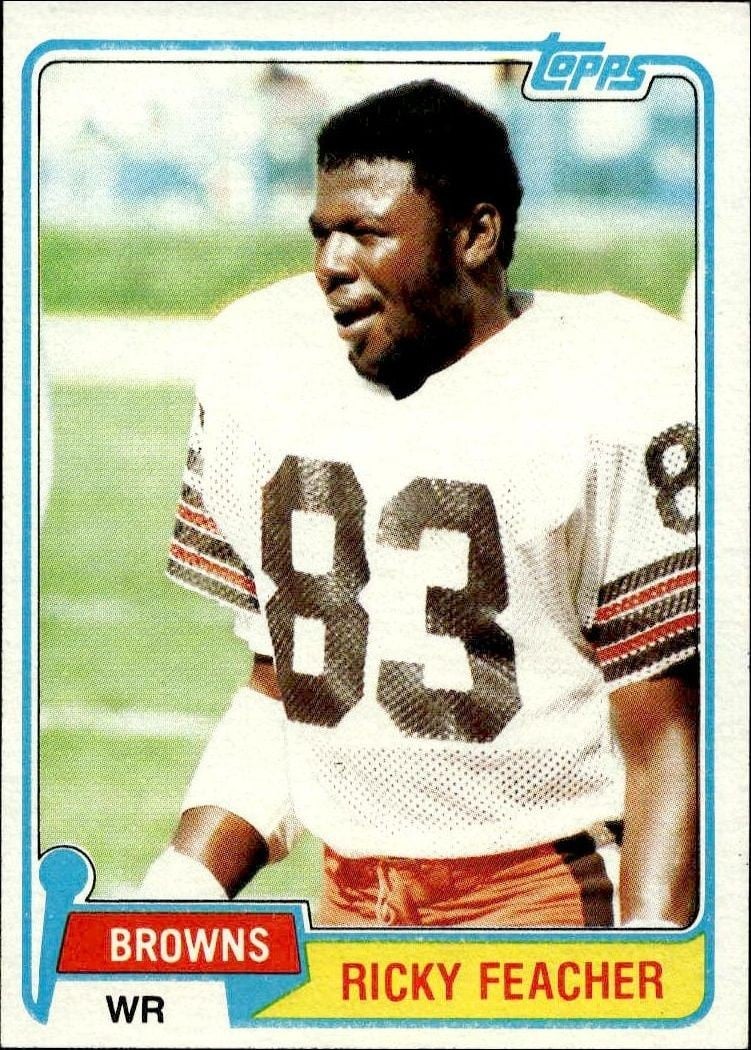 Ricky Feacher 1981 Topps Ricky Feacher #196 football trading card front