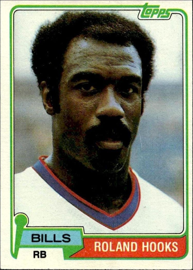 Roland Hooks 1981 Topps Roland Hooks #404 football trading card front
