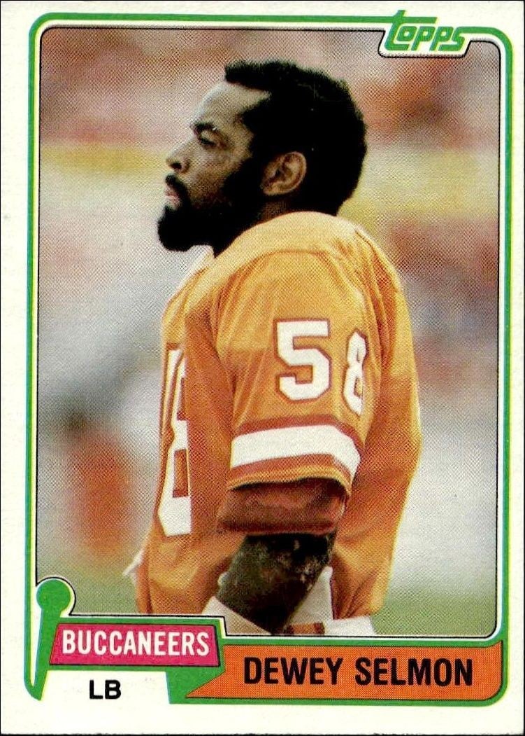 Dewey Selmon 1981 Topps Dewey Selmon #68 football trading card front