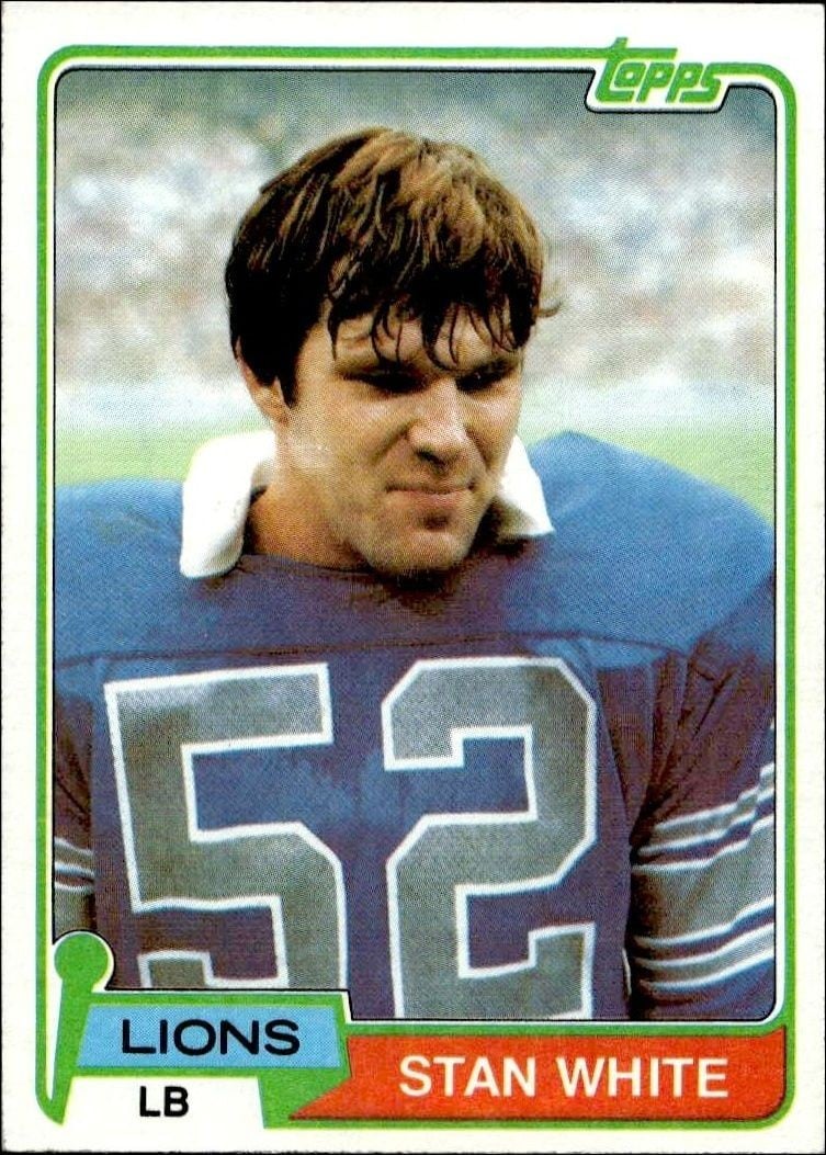 Stan White 1981 Topps Stan White #27 football trading card front