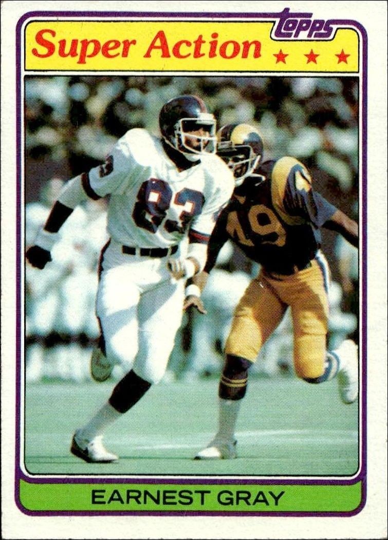 Earnest Gray 1981 Topps Earnest Gray #171 football trading card front