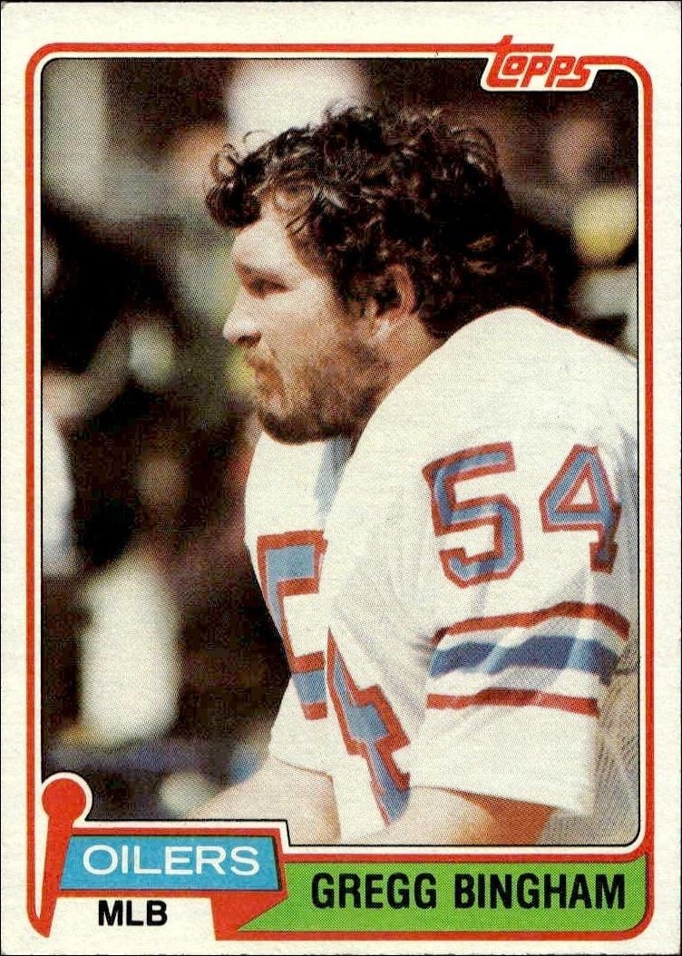Gregg Bingham 1981 Topps Gregg Bingham #79 football trading card front