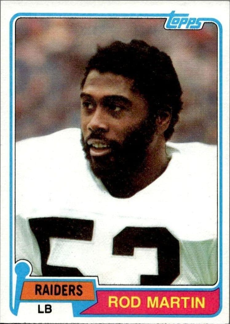 1981 Topps Rod Martin #487 trading card