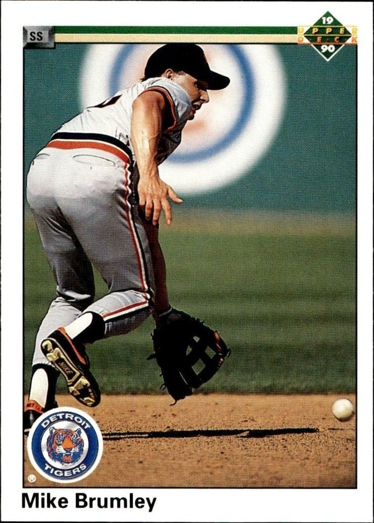 Mike Brumley 1990 Upper Deck Mike Brumley #312 baseball trading card front