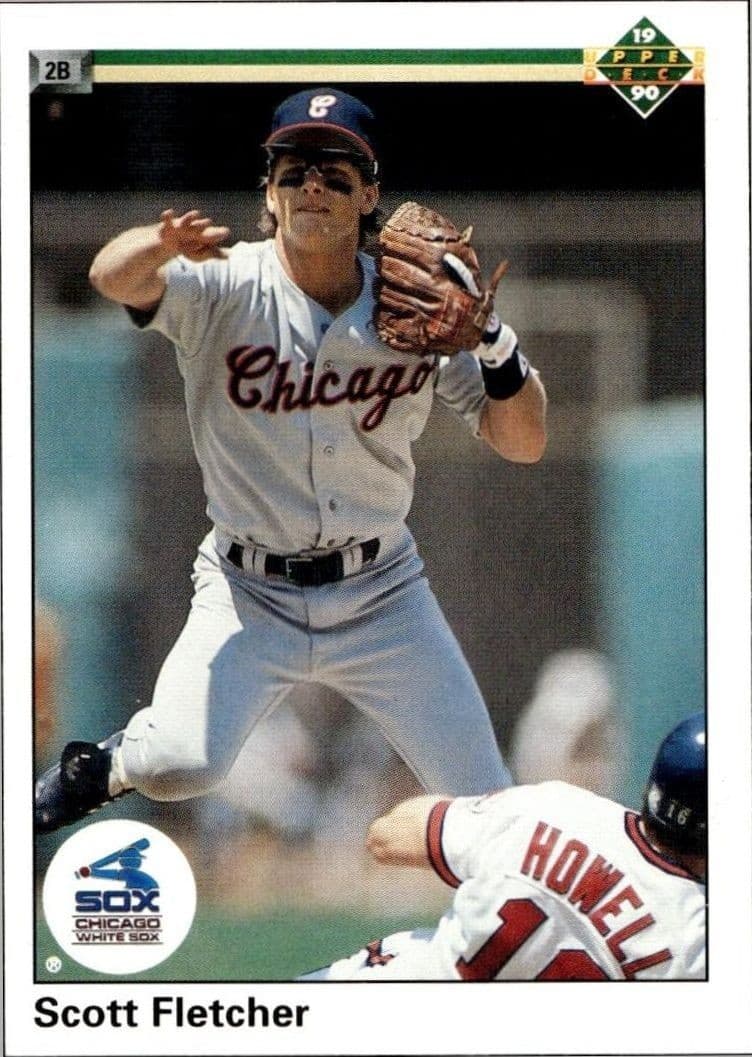 1990 Upper-Deck Scott Fletcher #310 trading card