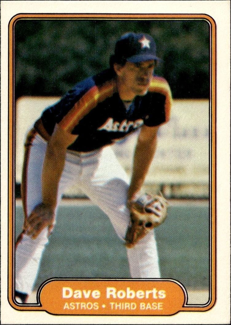 Dave Roberts 1982 Fleer Dave Roberts #227 baseball trading card front