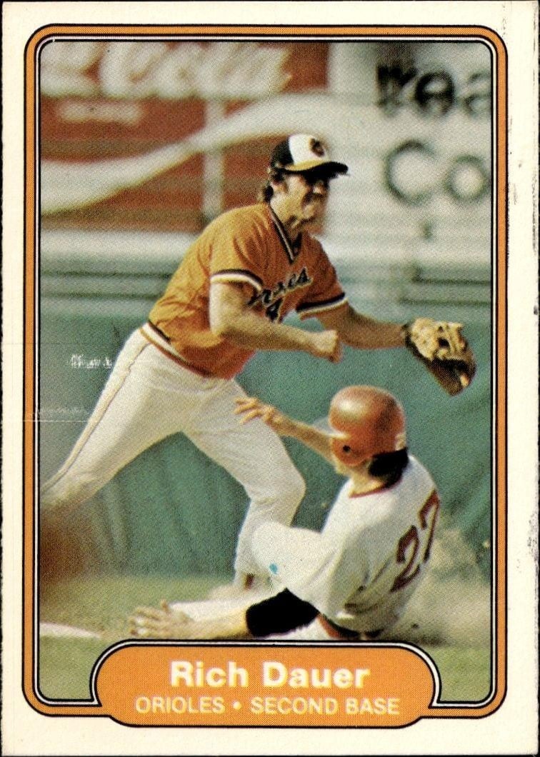 Rich Dauer 1982 Fleer Rich Dauer #161 baseball trading card front