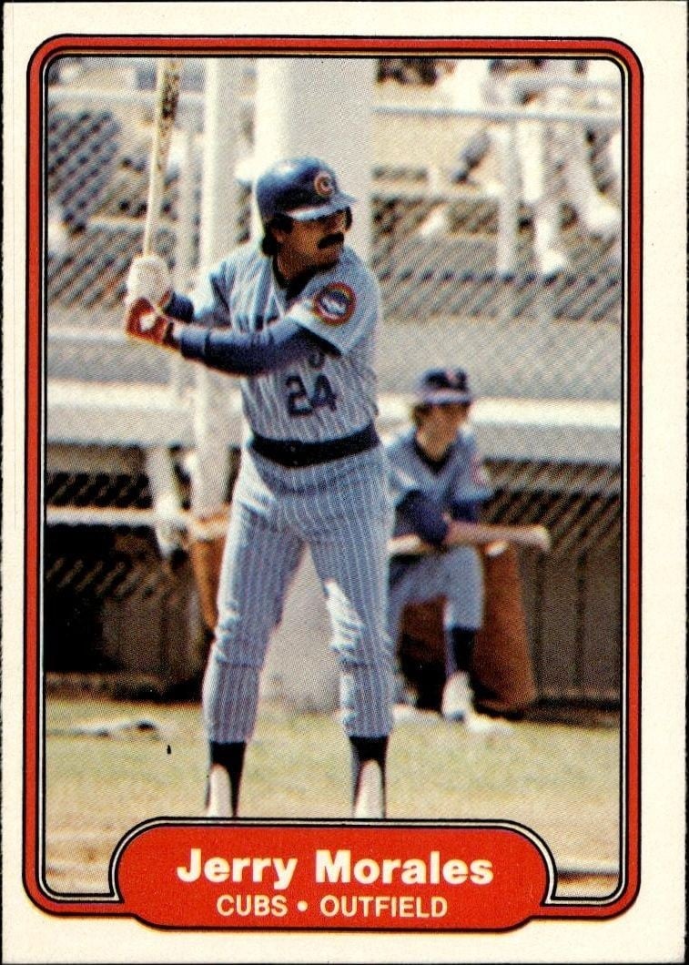 Jerry Morales 1982 Fleer Jerry Morales #601 baseball trading card front
