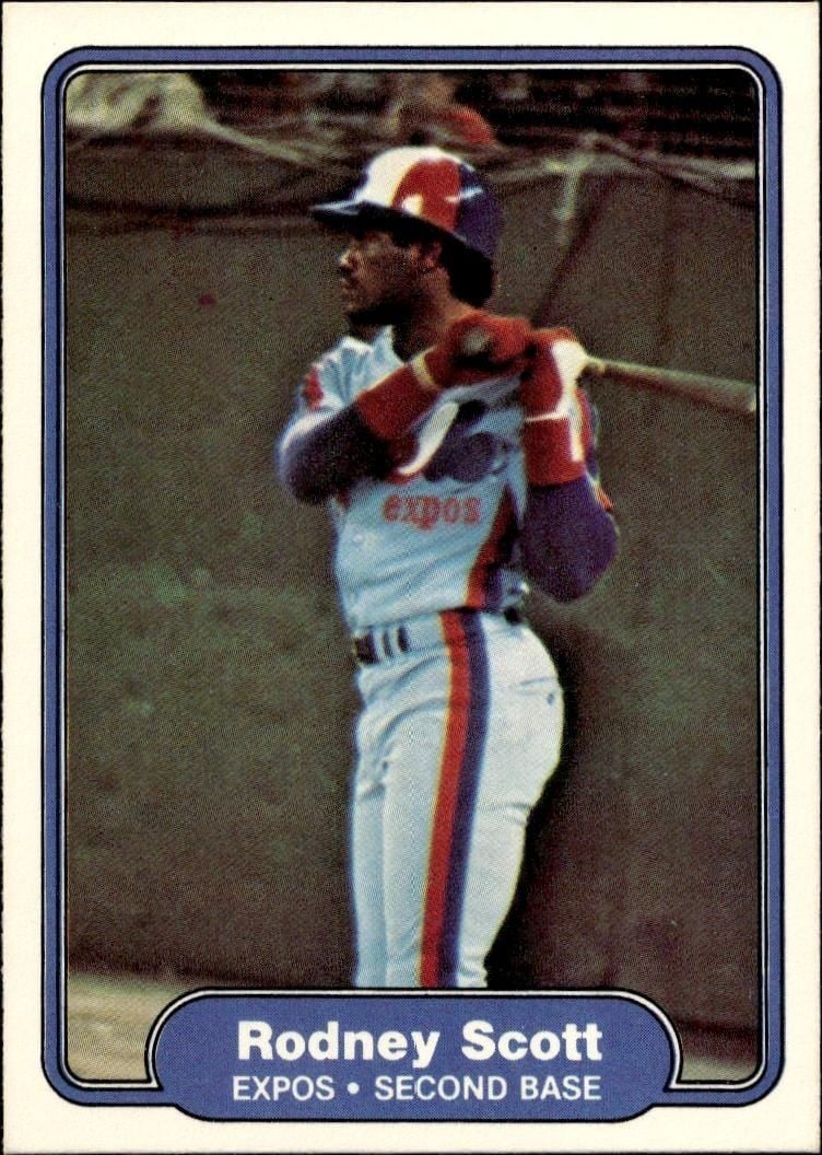 Rodney Scott 1982 Fleer Rodney Scott #207 baseball trading card front