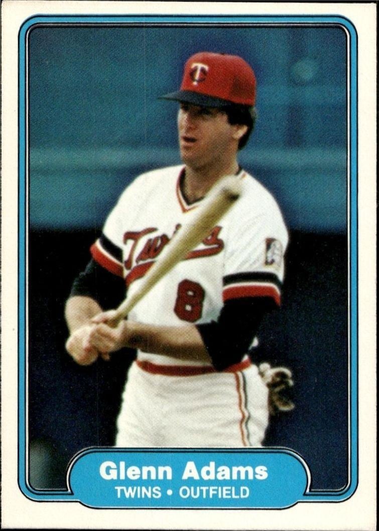 Glenn Adams 1982 Fleer Glenn Adams #545 baseball trading card front