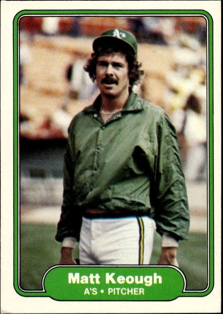 1982 Fleer Matt Keough #95 trading card