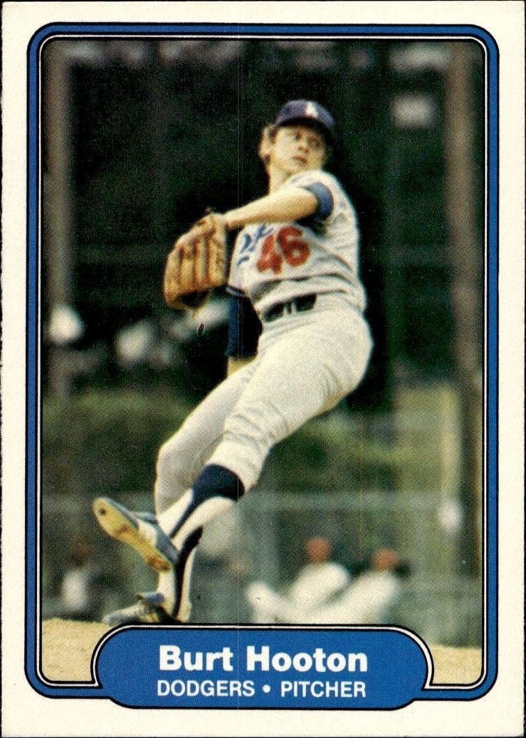 Burt Hooton 1982 Fleer Burt Hooton #8 baseball trading card front