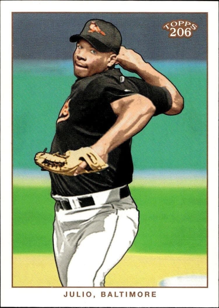 2002 Topps T206 Jorge Julio #143 trading card