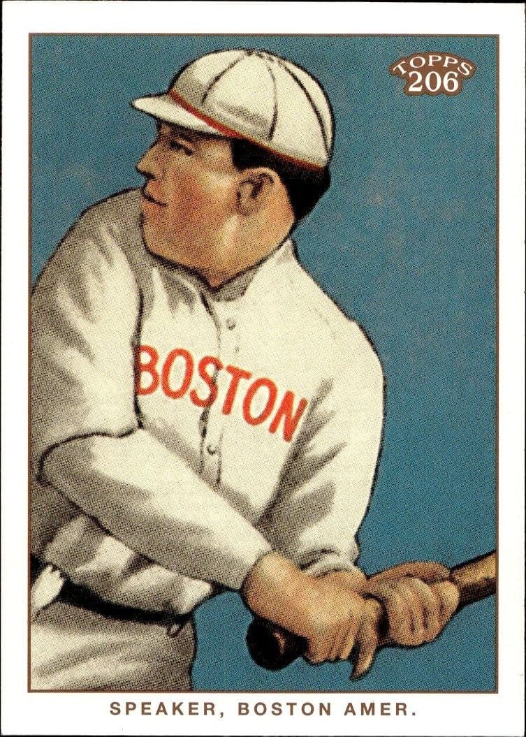 Tris Speaker 2002 Topps 206 Tris Speaker #177 baseball trading card front