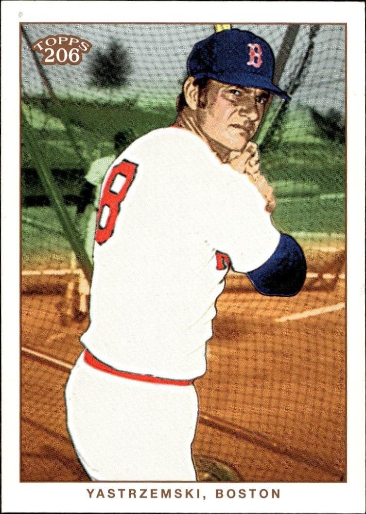 Carl Yastrzemski 2002 Topps 206 Carl Yastrzemski #170 baseball trading card front