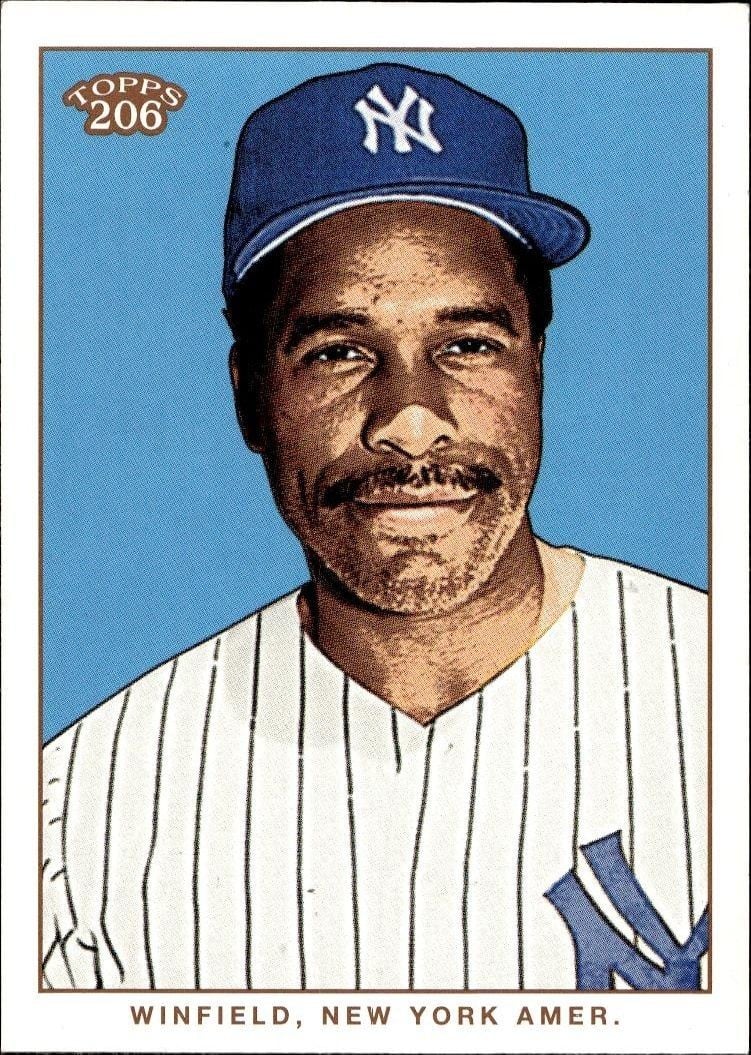 Dave Winfield 2002 Topps 206 Dave Winfield #169 baseball trading card front