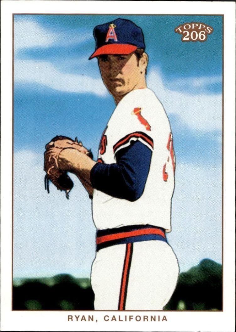 Nolan Ryan 2002 Topps 206 Nolan Ryan #166 baseball trading card front