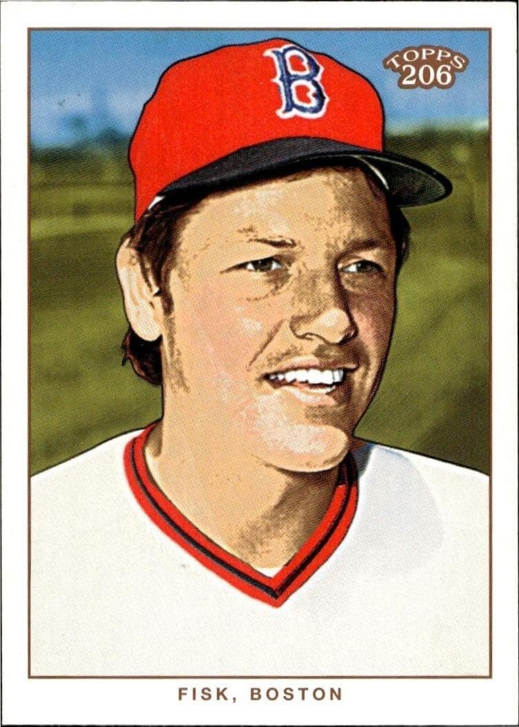 Carlton Fisk 2002 Topps 206 Carlton Fisk #160 baseball trading card front