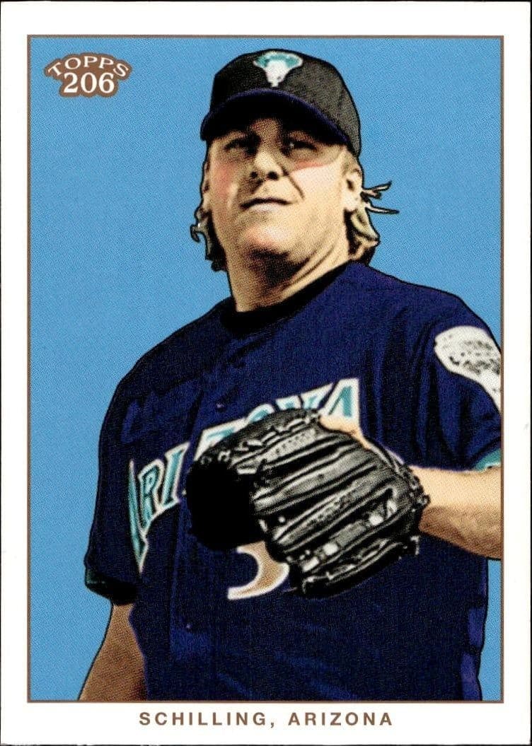 2002 Topps T206 Curt Schilling #16 trading card