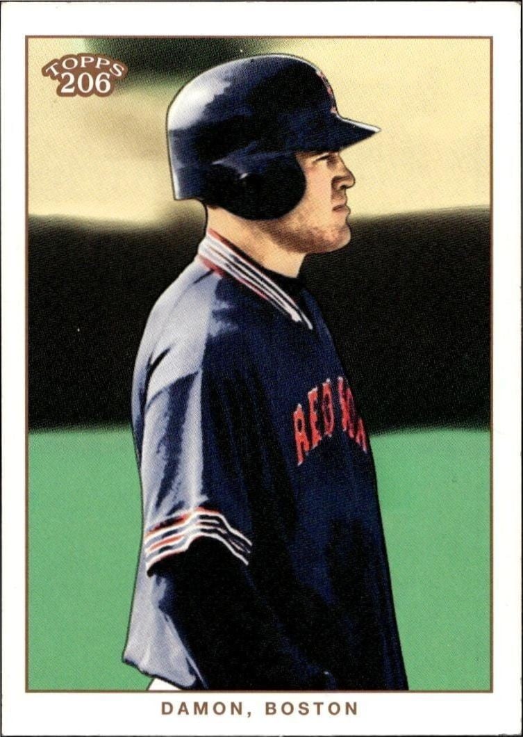 Johnny Damon 2002 Topps 206 Johnny Damon #32 baseball trading card front