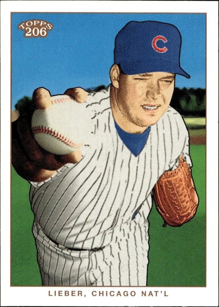 Jon Lieber 2002 Topps 206 Jon Lieber #8 baseball trading card front