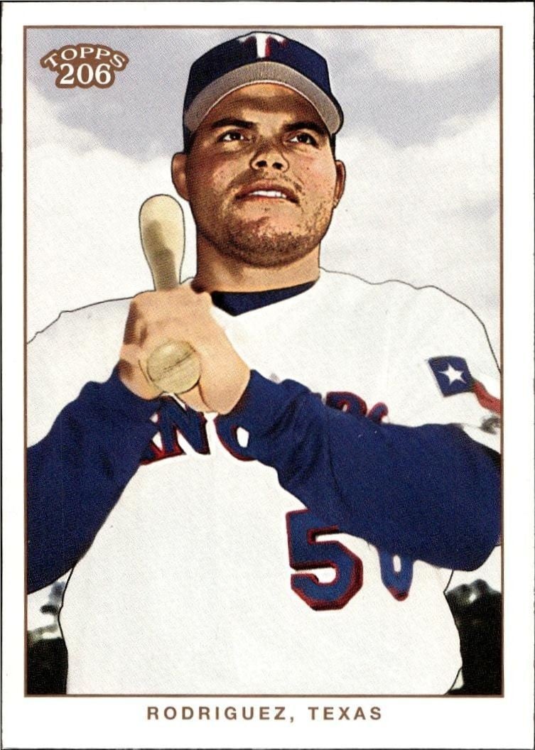 Ivan Rodriguez 2002 Topps 206 Ivan Rodriguez #246 baseball trading card front