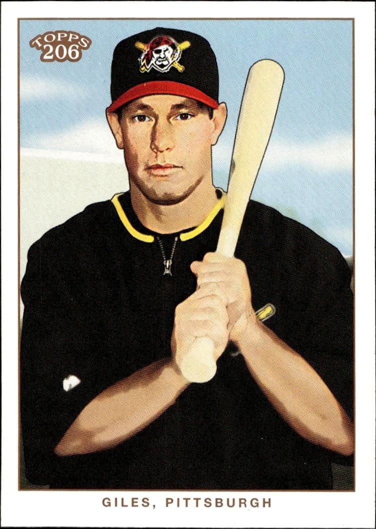 Brian Giles 2002 Topps 206 Brian Giles #241 baseball trading card front