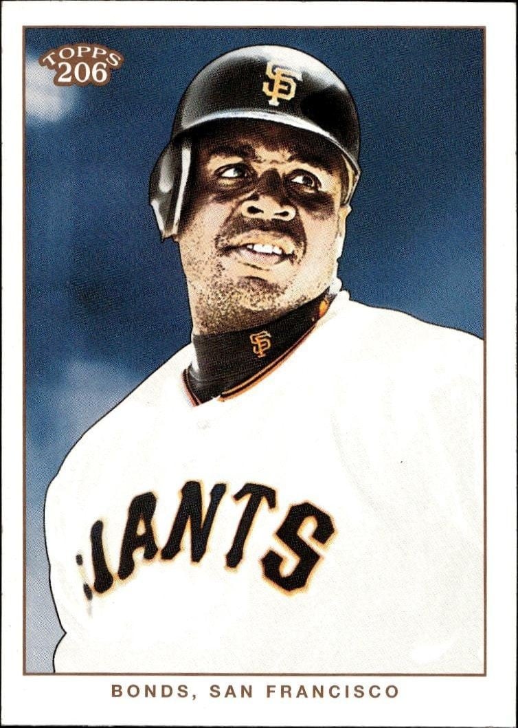 Barry Bonds 2002 Topps 206 Barry Bonds #238 baseball trading card front