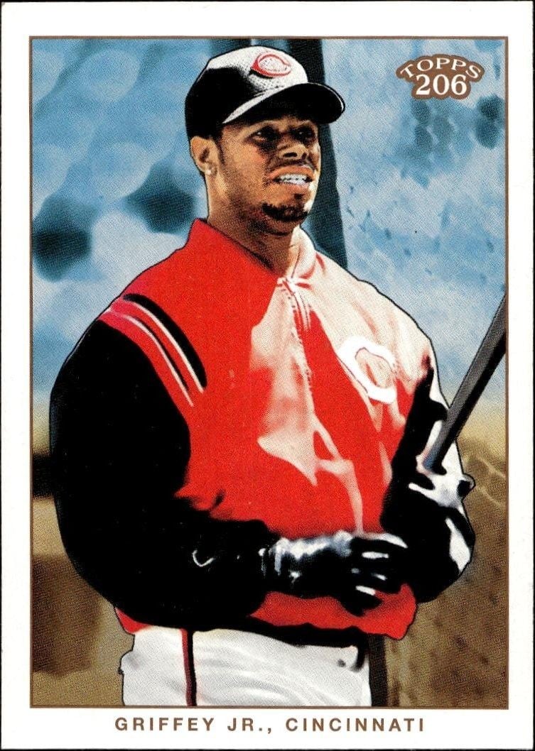 Ken Griffey Jr. 2002 Topps 206 Ken Griffey Jr. #259 baseball trading card front