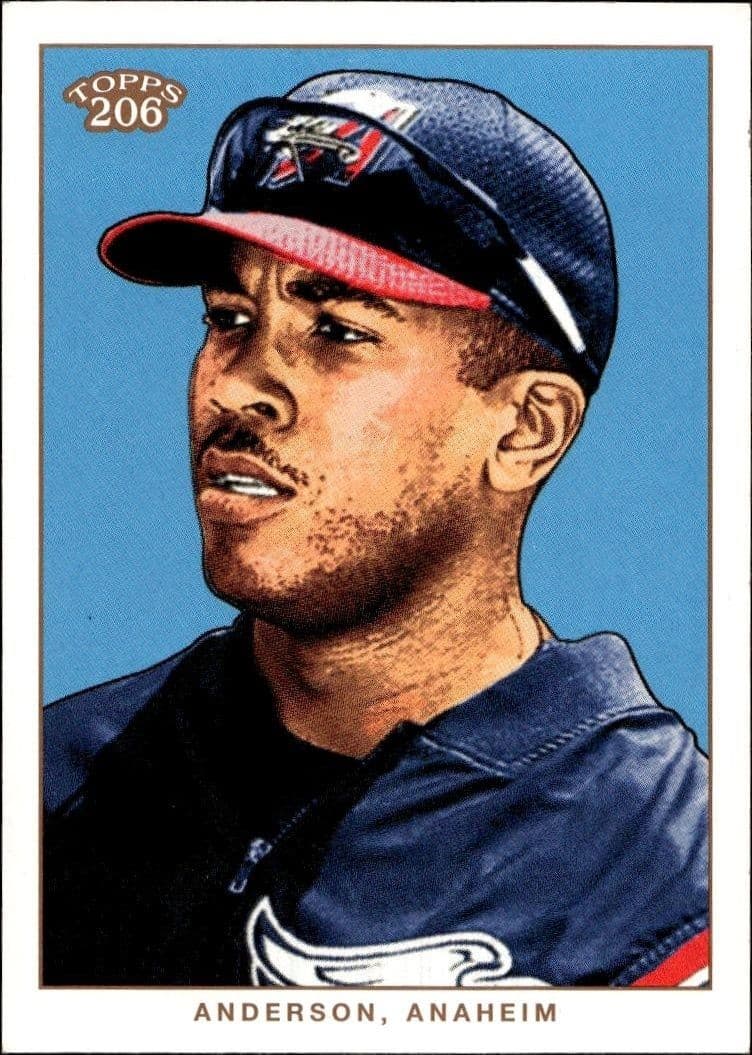 2002 Topps T206 Garret Anderson #3 trading card