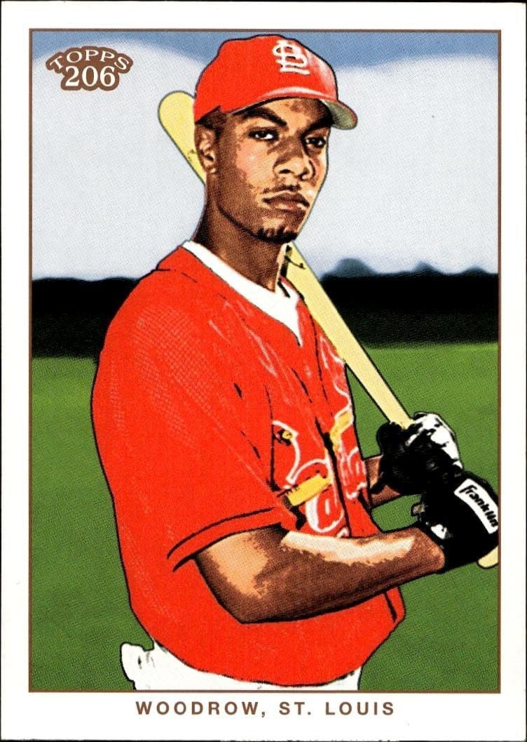 Justin Woodrow 2002 Topps 206 Justin Woodrow #153 baseball trading card front