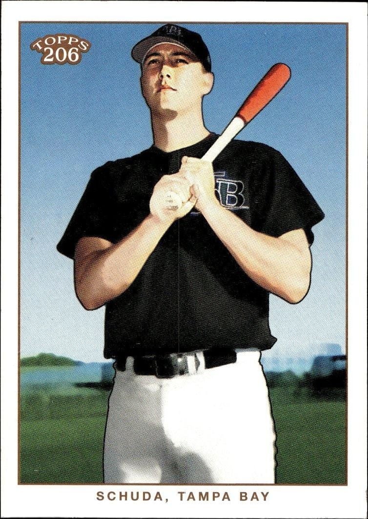 Justin Schuda 2002 Topps 206 Justin Schuda #283 baseball trading card front