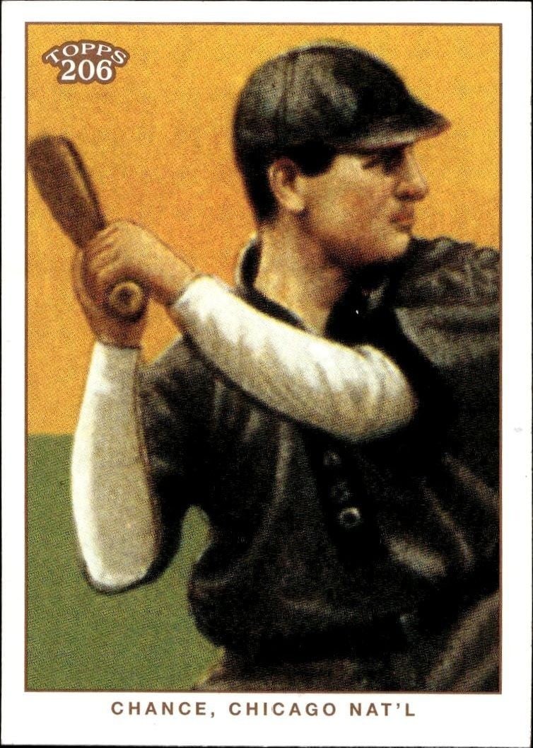 Frank Chance 2002 Topps 206 Frank Chance #300 baseball trading card front