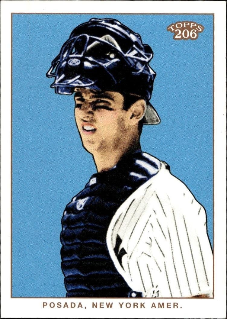 Jorge Posada 2002 Topps 206 Jorge Posada #111 baseball trading card front