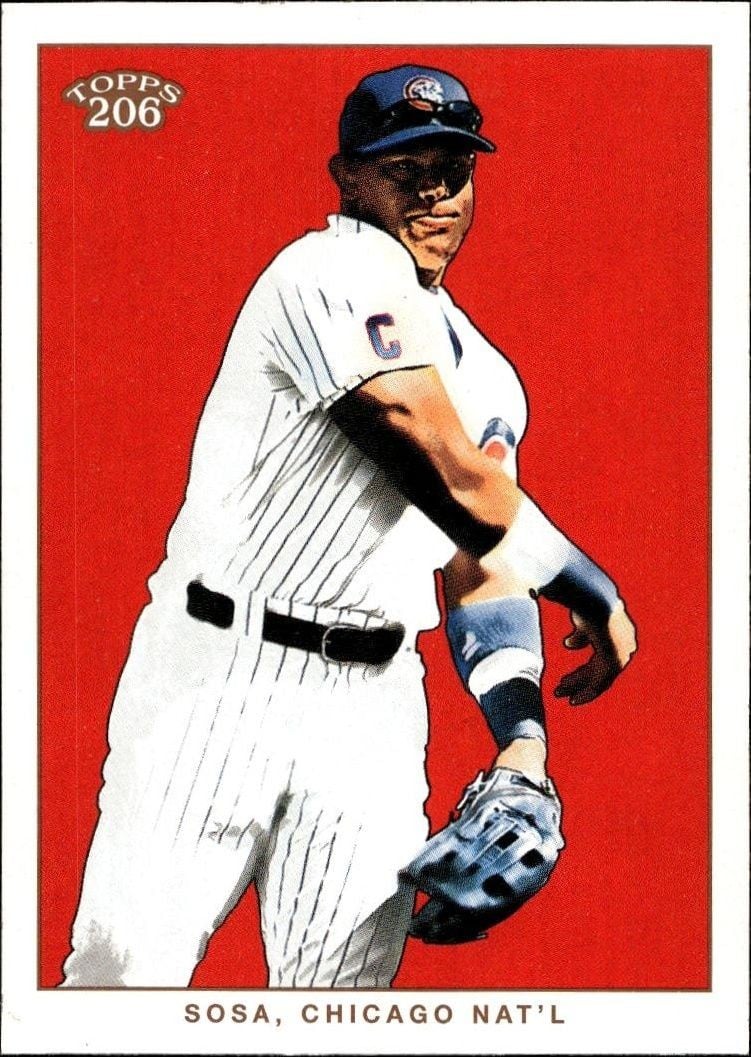 Sammy Sosa 2002 Topps 206 Sammy Sosa #212 baseball trading card front
