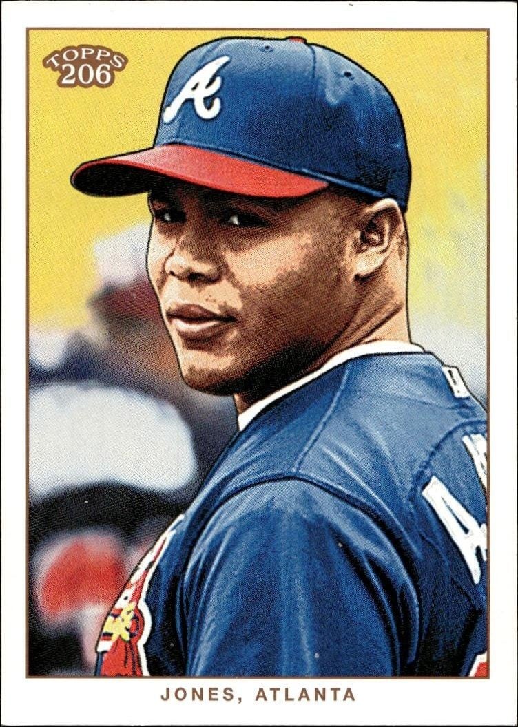 Andruw Jones 2002 Topps 206 Andruw Jones #88 baseball trading card front