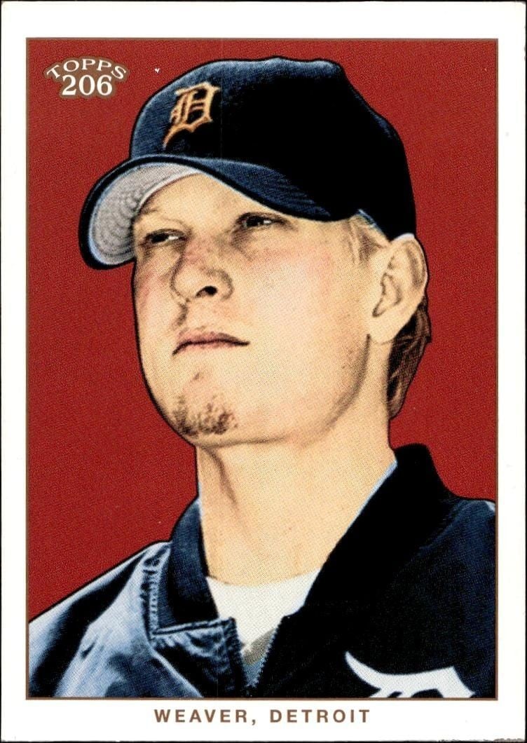 Jeff Weaver 2002 Topps 206 Jeff Weaver #55 baseball trading card front
