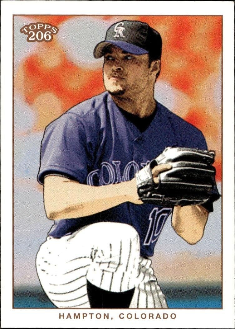 Mike Hampton 2002 Topps 206 Mike Hampton #107 baseball trading card front