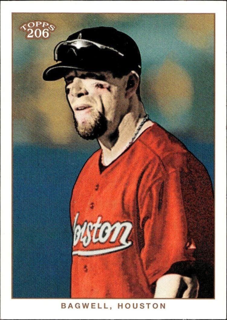 2002 Topps T206 Jeff Bagwell #95 trading card