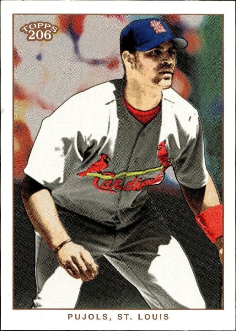 Albert Pujols 2002 Topps 206 Albert Pujols #91 baseball trading card front