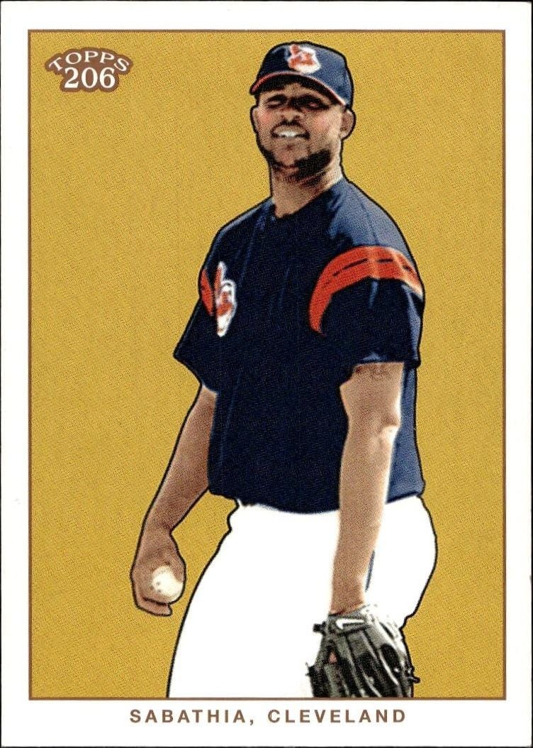 2002 Topps T206 CC Sabathia #48 trading card